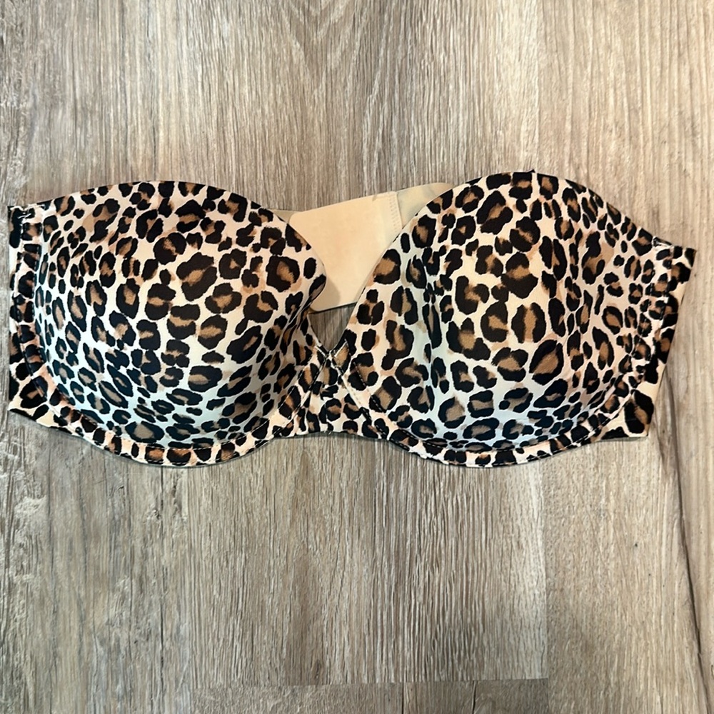 Victoria’s Secret 36C multi way position strapless excellent condition cheetah